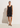 Satin midi skirt in black