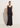 Satin maxi skirt in dark blue
