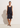 Satin midi skirt in dark blue